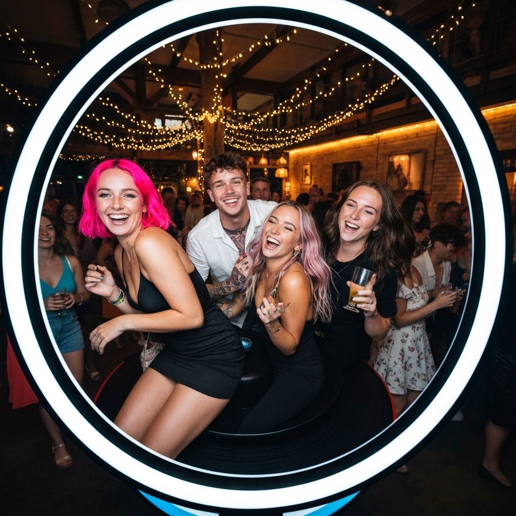 360 Spin Booth in action at Australian event