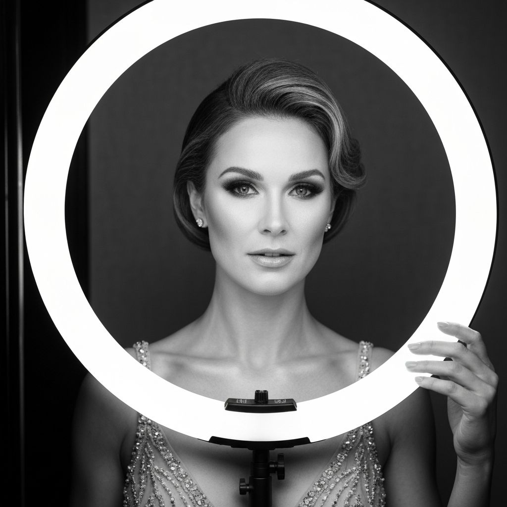 Glamorous black and white photo booth experience