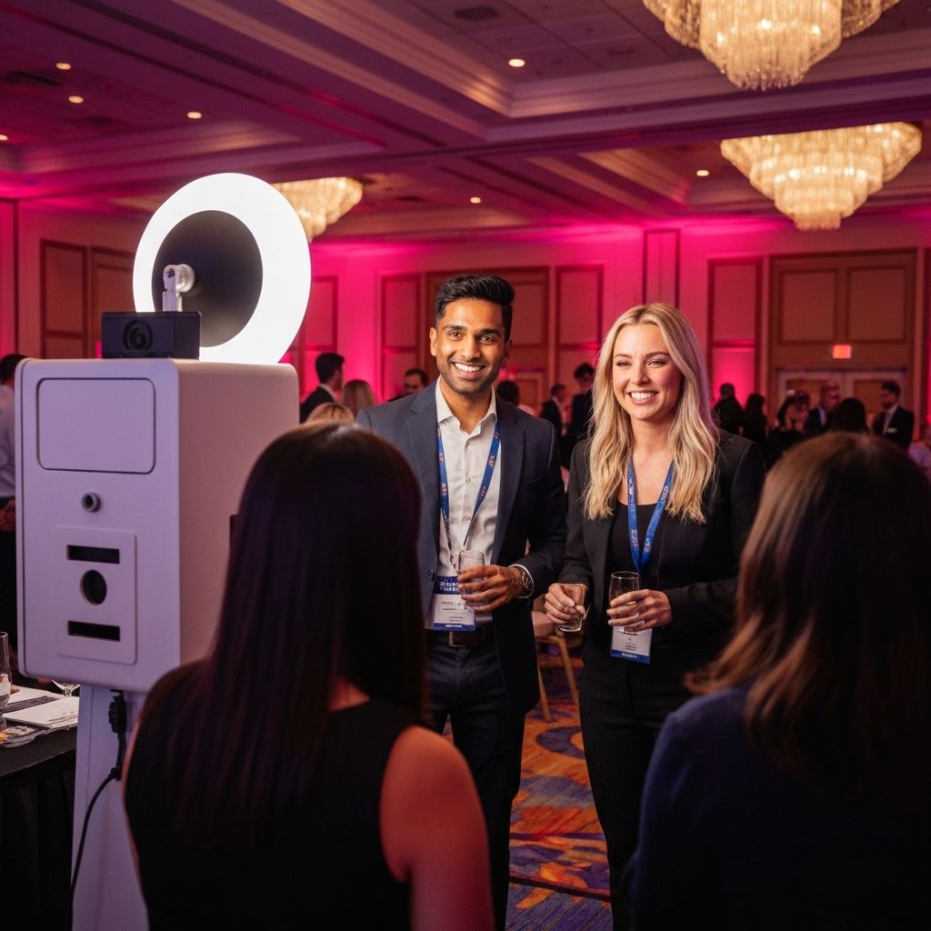 Corporate team photo booth