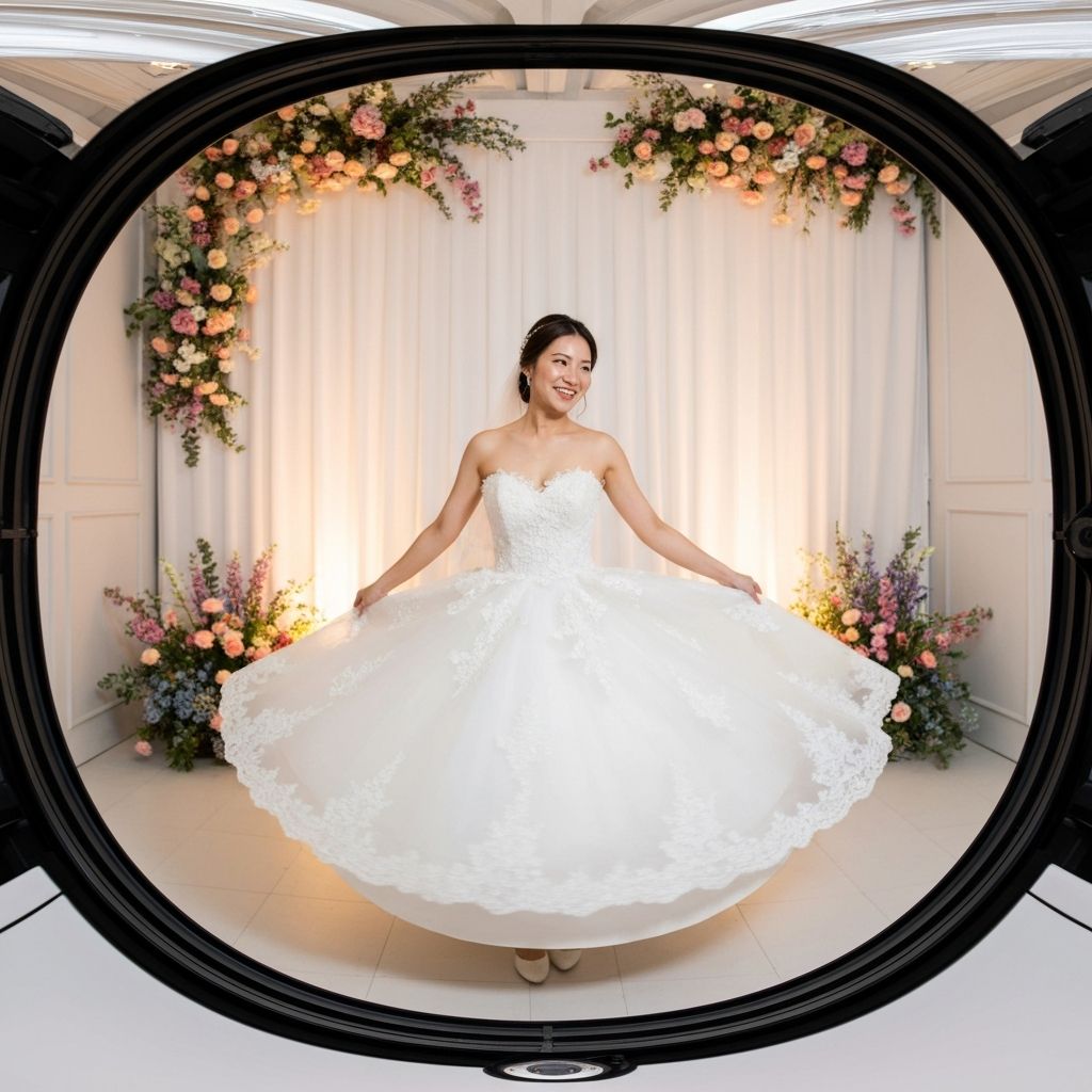 Bride in 360 booth