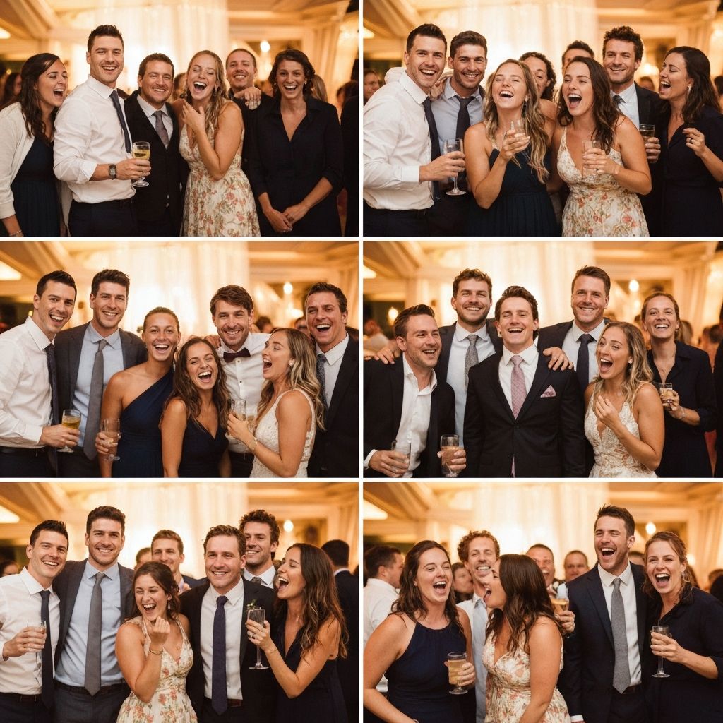 Wedding guests photo strip